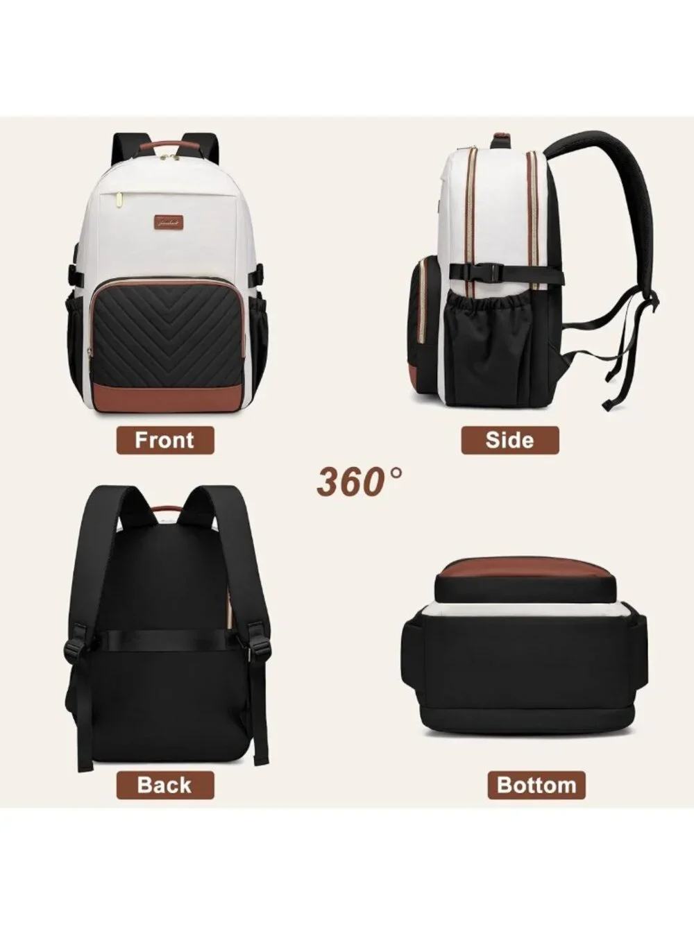 Stylish Laptop Backpack for Women - 15.6